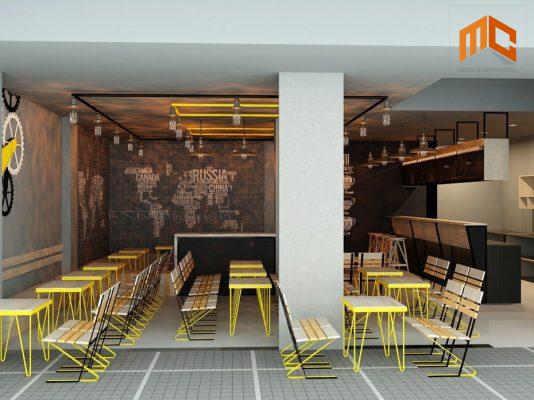 Thiết kế nội thất cho quán ăn